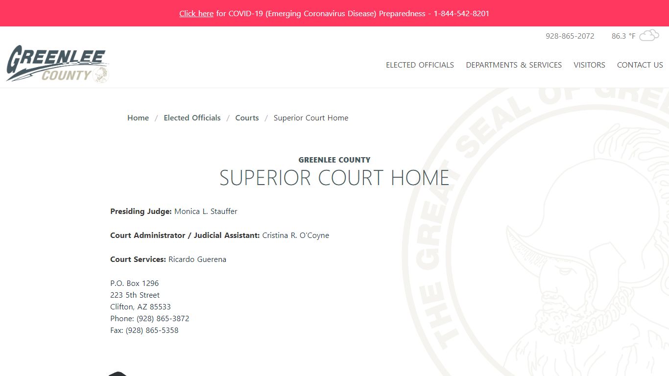 Greenlee County - courts Superior Court Home - Arizona